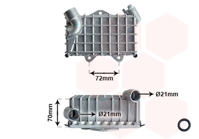 VAN WEZEL Õliradiaator,mootoriõli 30003477